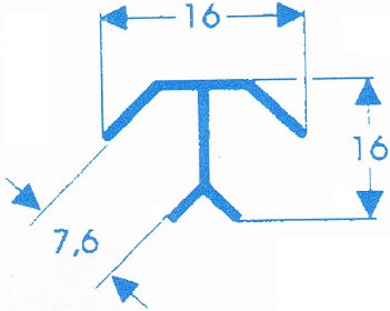 Perfil Sextavado Geométrico Azulejo
